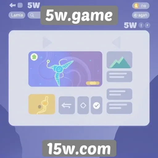 Análise da interface do site 5w.game para jogadores